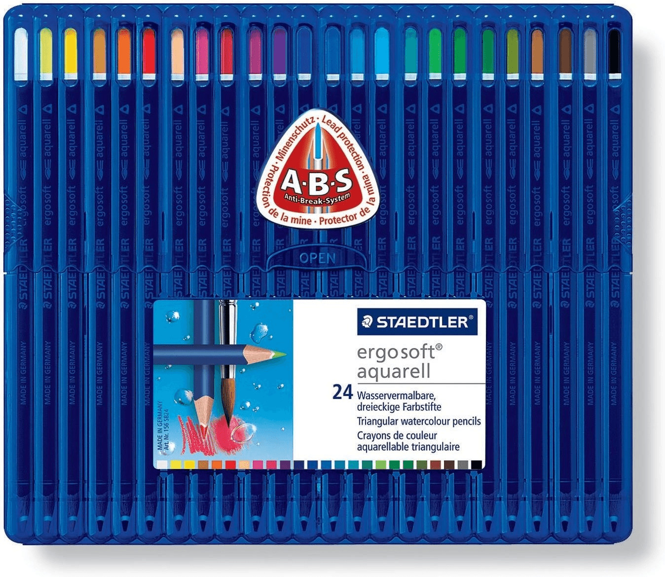 Staedtler Ergosoft aquarelle - Boîte de 24 (156 SB24)