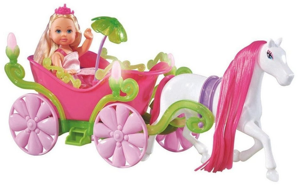 Coffret Poupée Evi - voiture + remorque à cheval - ROSE - Kiabi - 18.00€