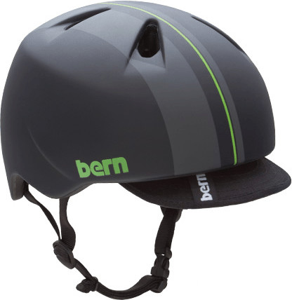 Bern Nino noir mat racing stripe