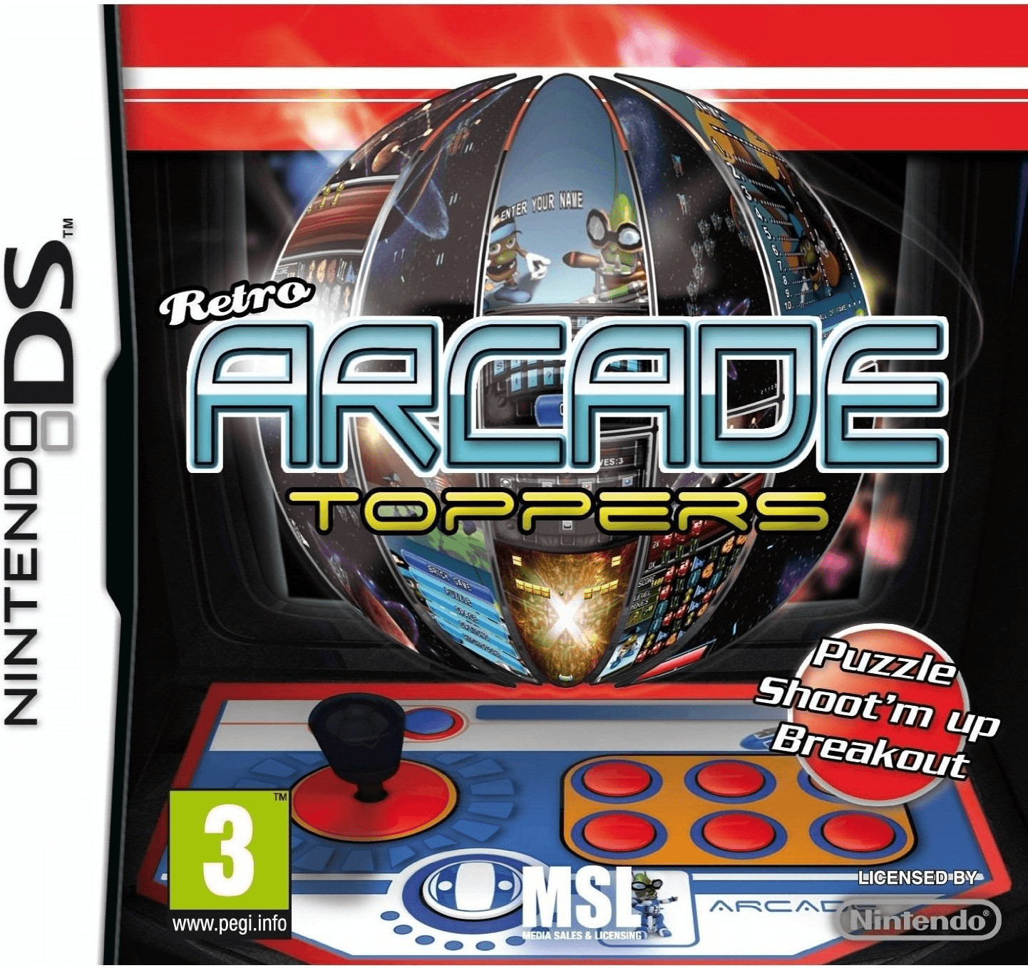 Retro Arcade Toppers (DS)