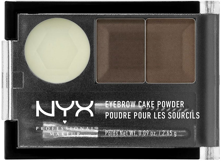 NYX Eyebrow Cake Powder - 02 Dark Brown/Brown (2,65g)