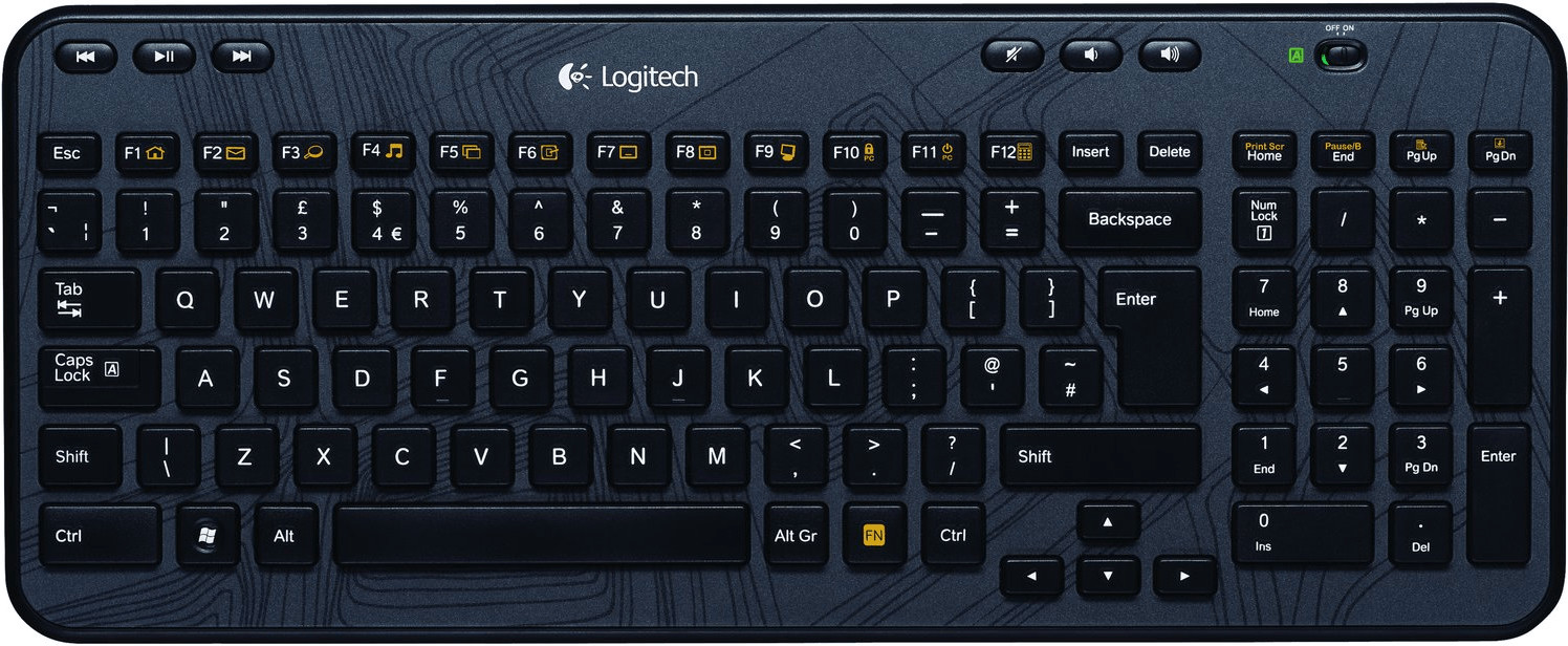 Logitech Wireless Keyboard K360 black DE