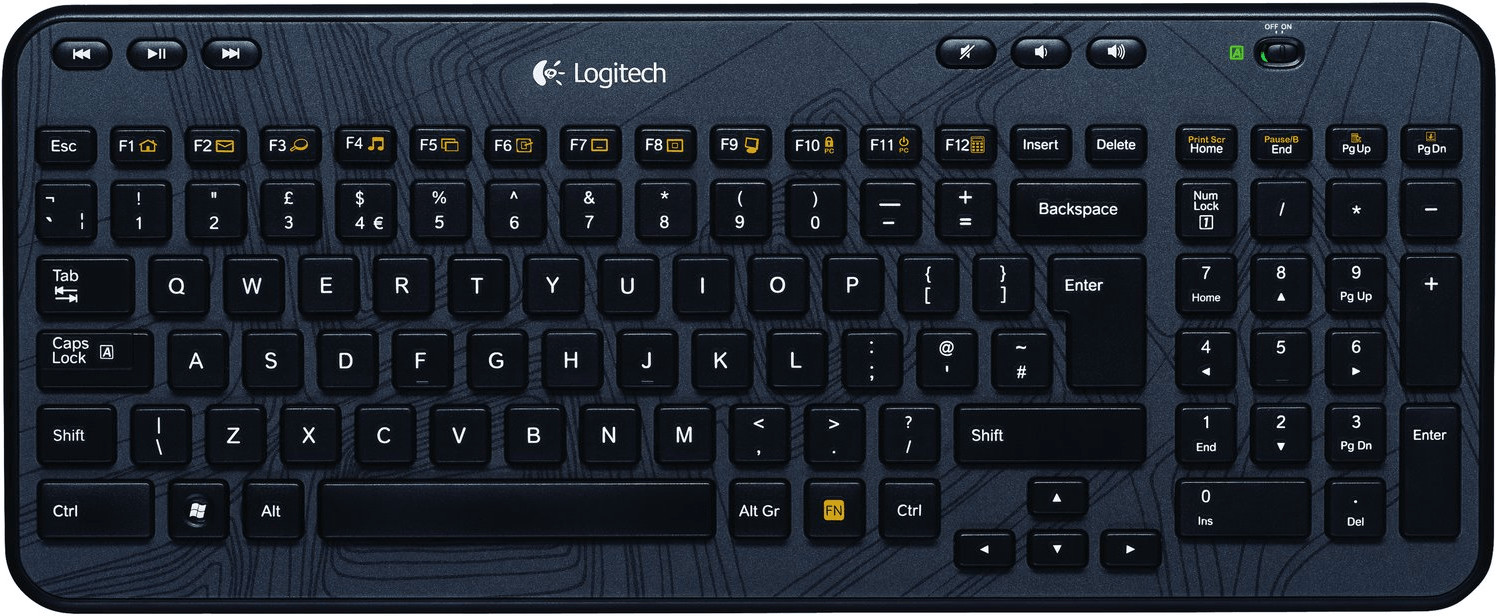 Logitech Clavier sans fil K360 noir DE