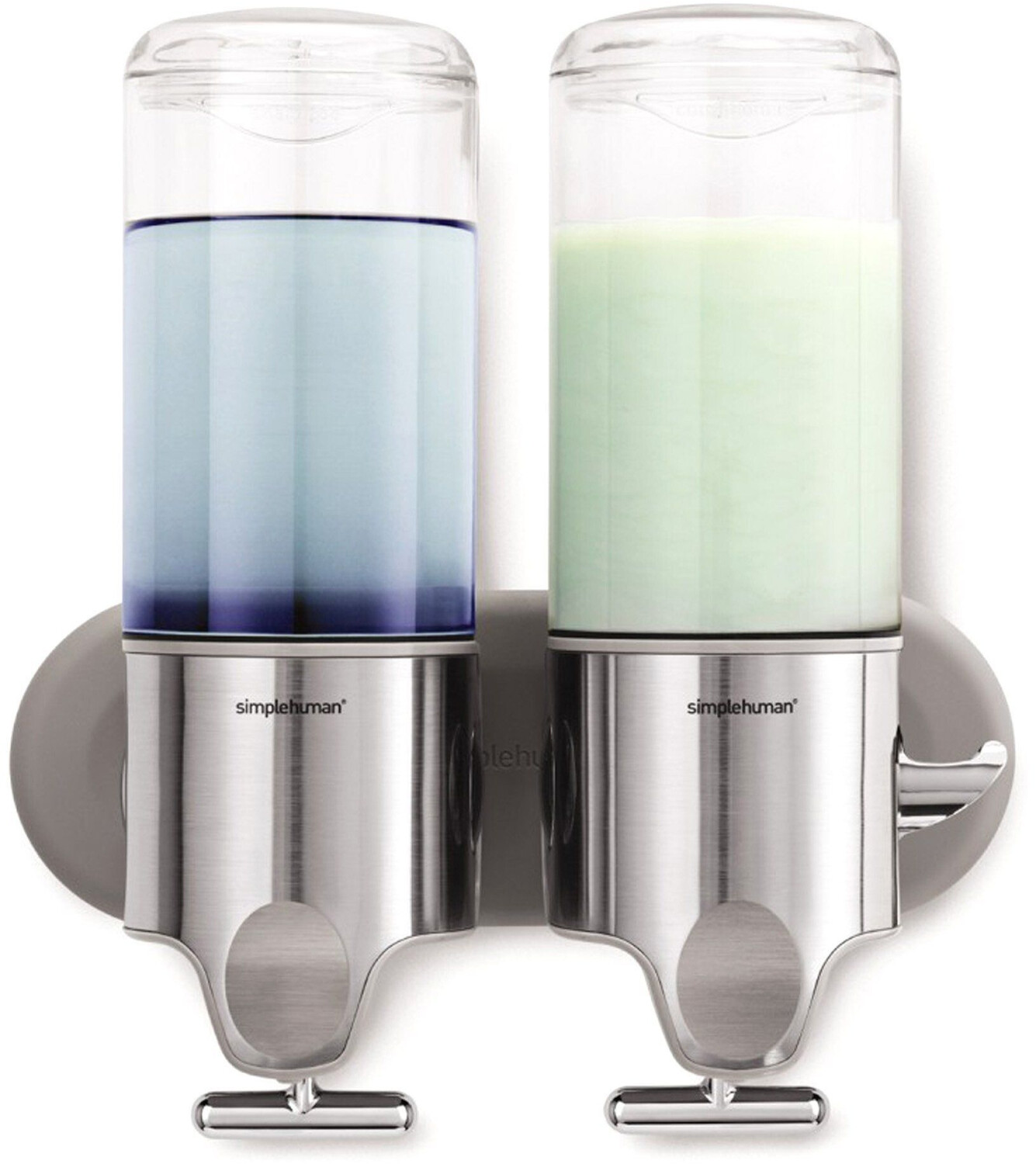 Simplehuman Distributeur double savon & shampoing