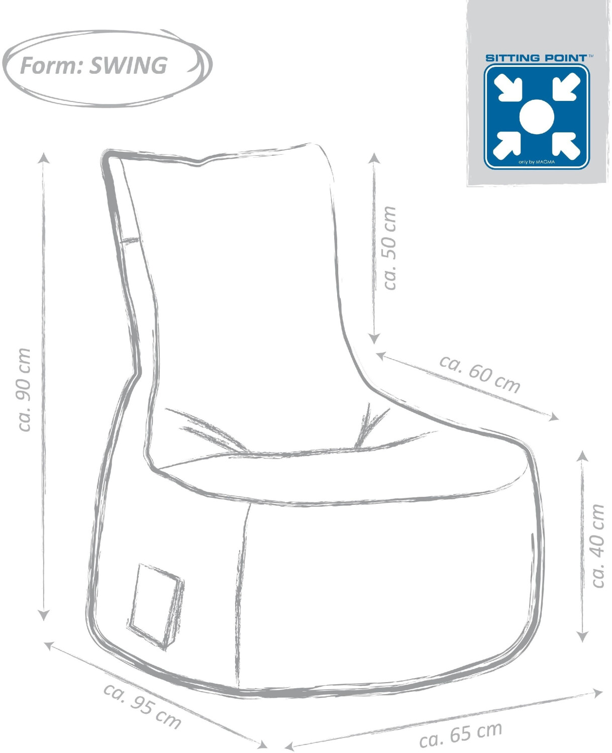 Sitting Point Scuba Swing orange
