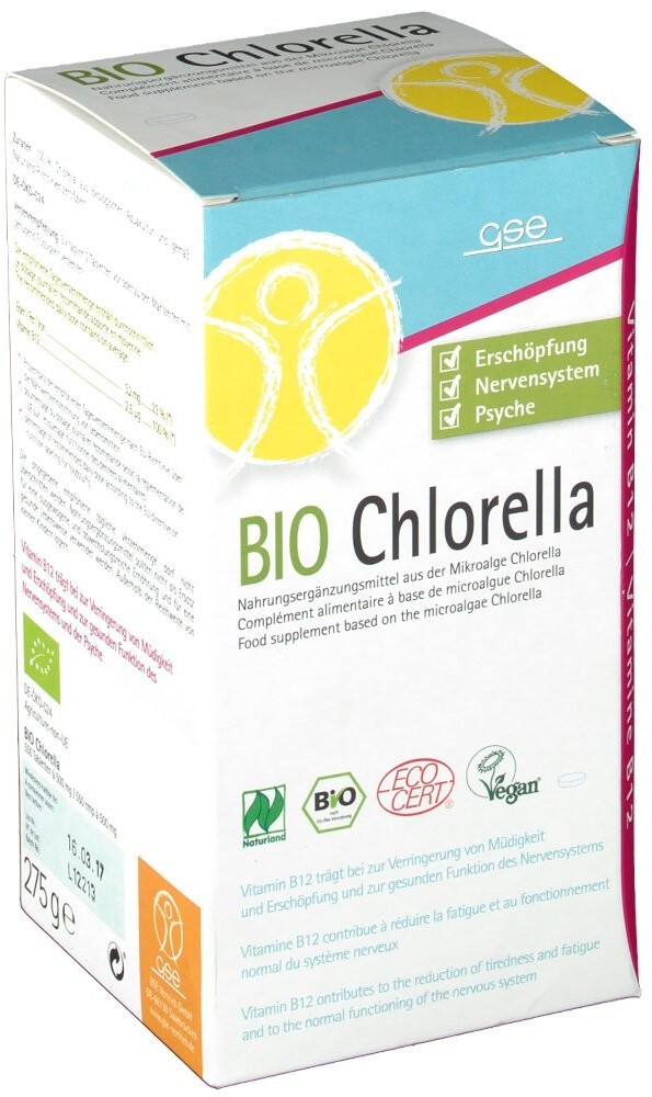 GSE Chlorella Naturland (550 comprimés)