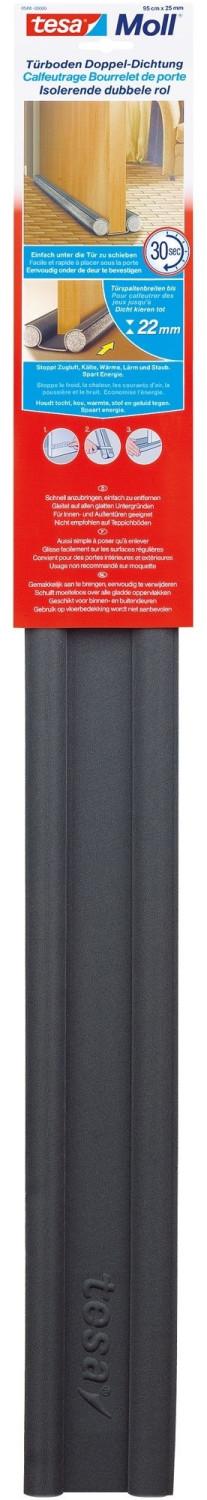 Tesamoll Tür-Boden Doppel-Dichtung Anthrazit 95 cm x 25 mm kaufen bei OBI