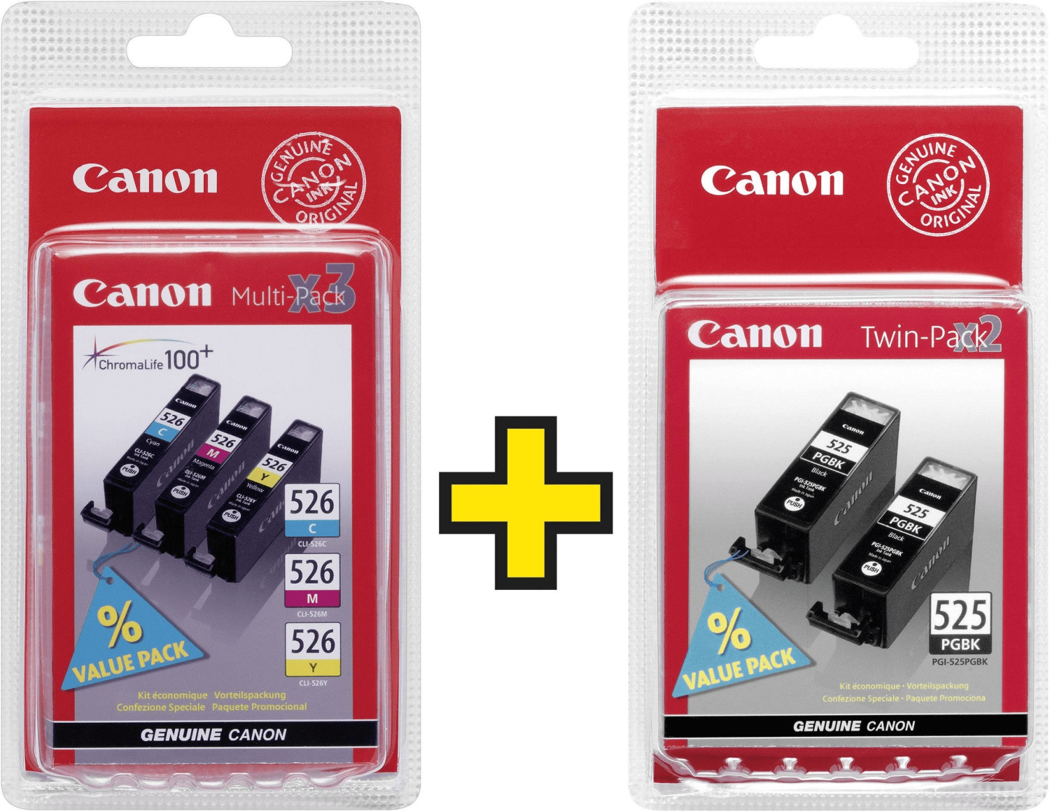 Canon CLI-526 Preisvergleich € 64,66 5-farbig Multipack bei ab 