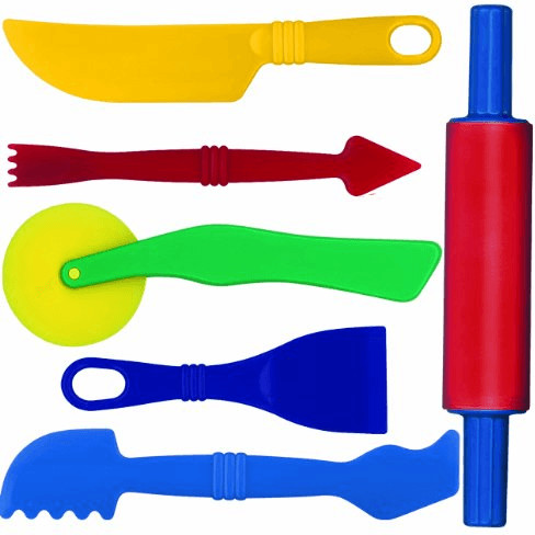 Gowi Set de 6 ustensiles de pâte à modeler