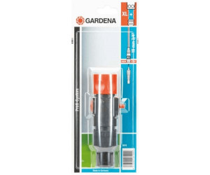 Raccord de tuyau avec vanne de régulation de Gardena : l'embout Gardena  pour une régulation pratique de l'eau à l'extrémité du tuyau (2819-20)