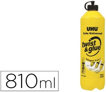 UHU Flinke - Confezione Da 10 Bottiglie Da 35g - Colla Con Testina Rotante