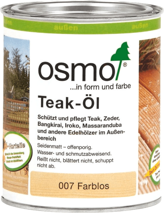 Osmo Teak-Öl farblos klar 0,75 Liter (007)