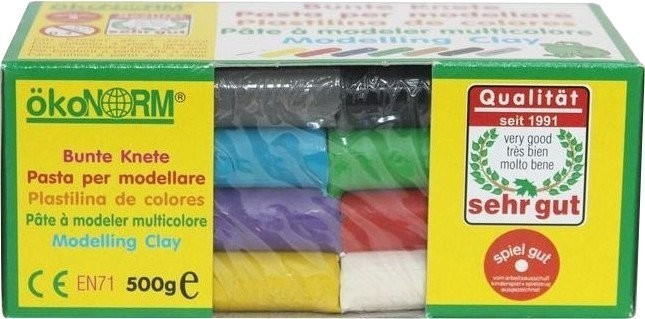 Ökonorm Pâte à modeler multicolor 500g