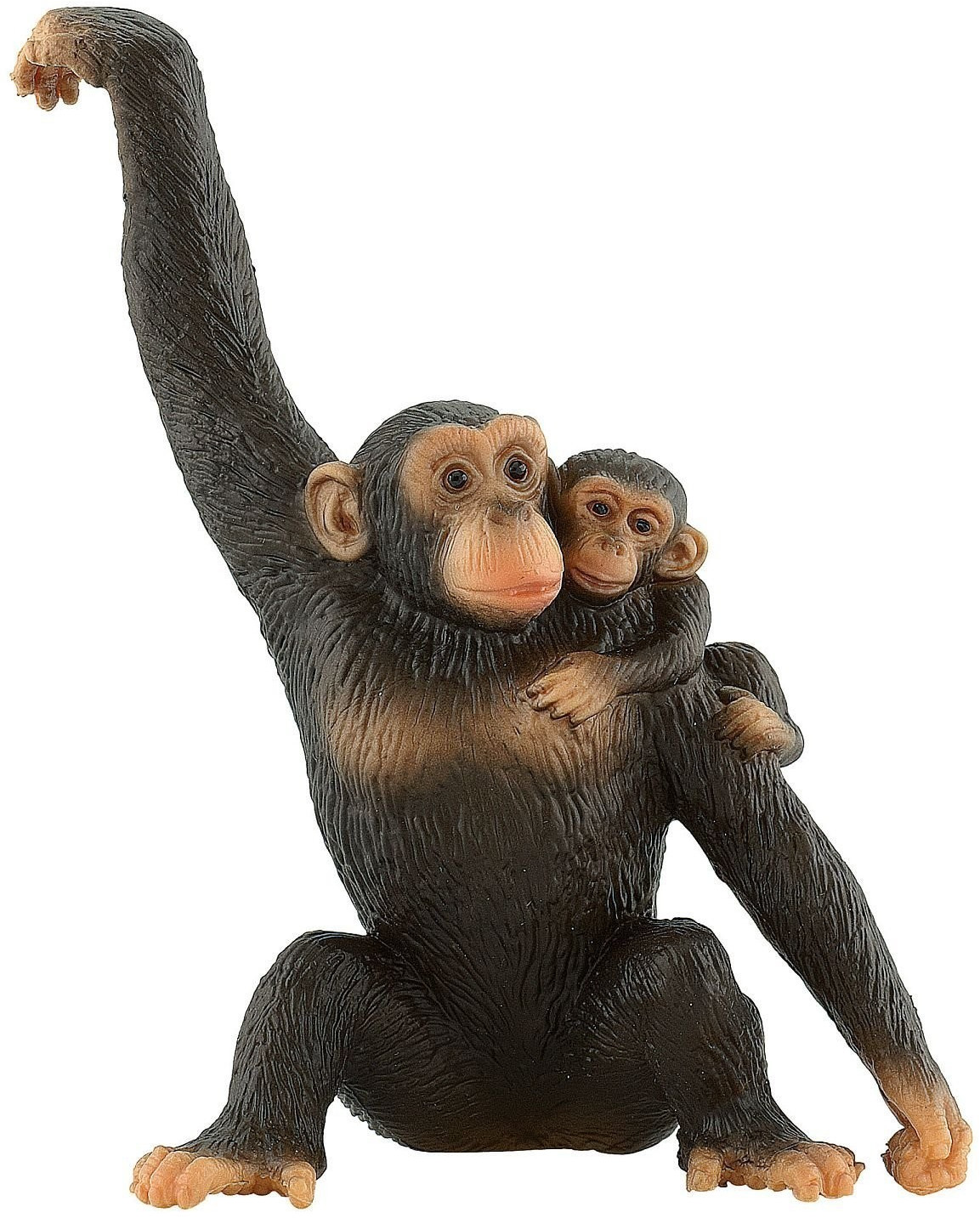 Bullyland Chimpanzé avec bébé singe