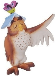 Bullyland Winnie l'ourson - Maître Hibou avec livre