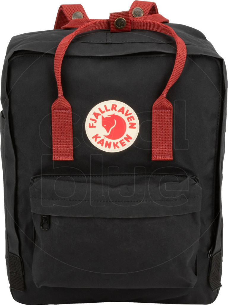 Kanken black top ox red