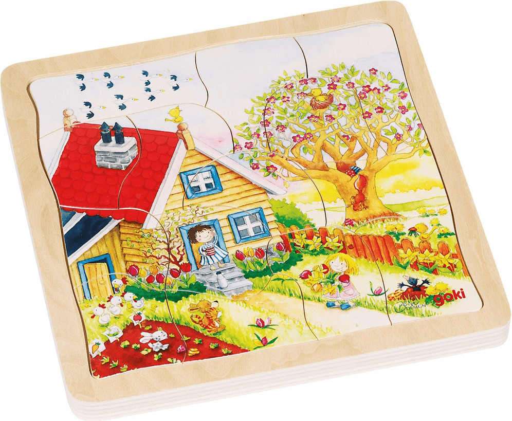 Goki Puzzle des 4 saisons
