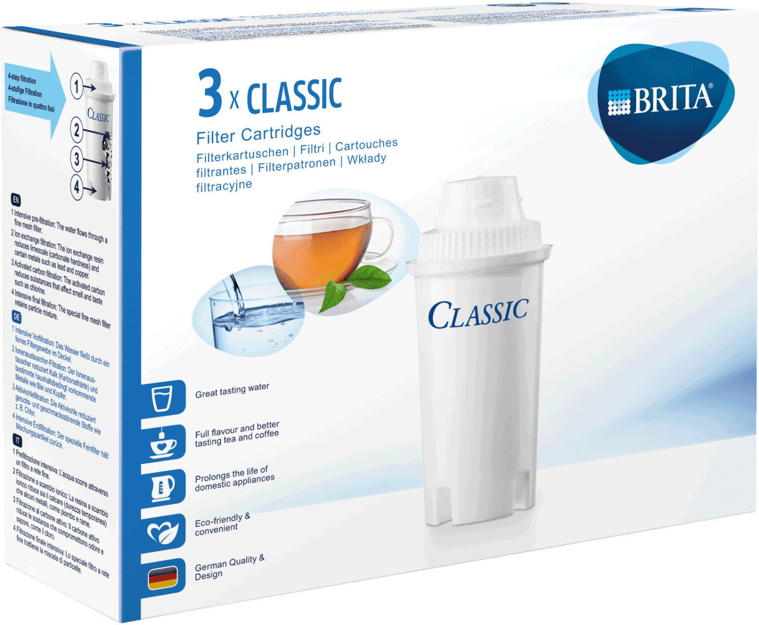 Achat M-Classic · Cartouche pour filtre à eau · Adaptées au Brita Classic •  Migros