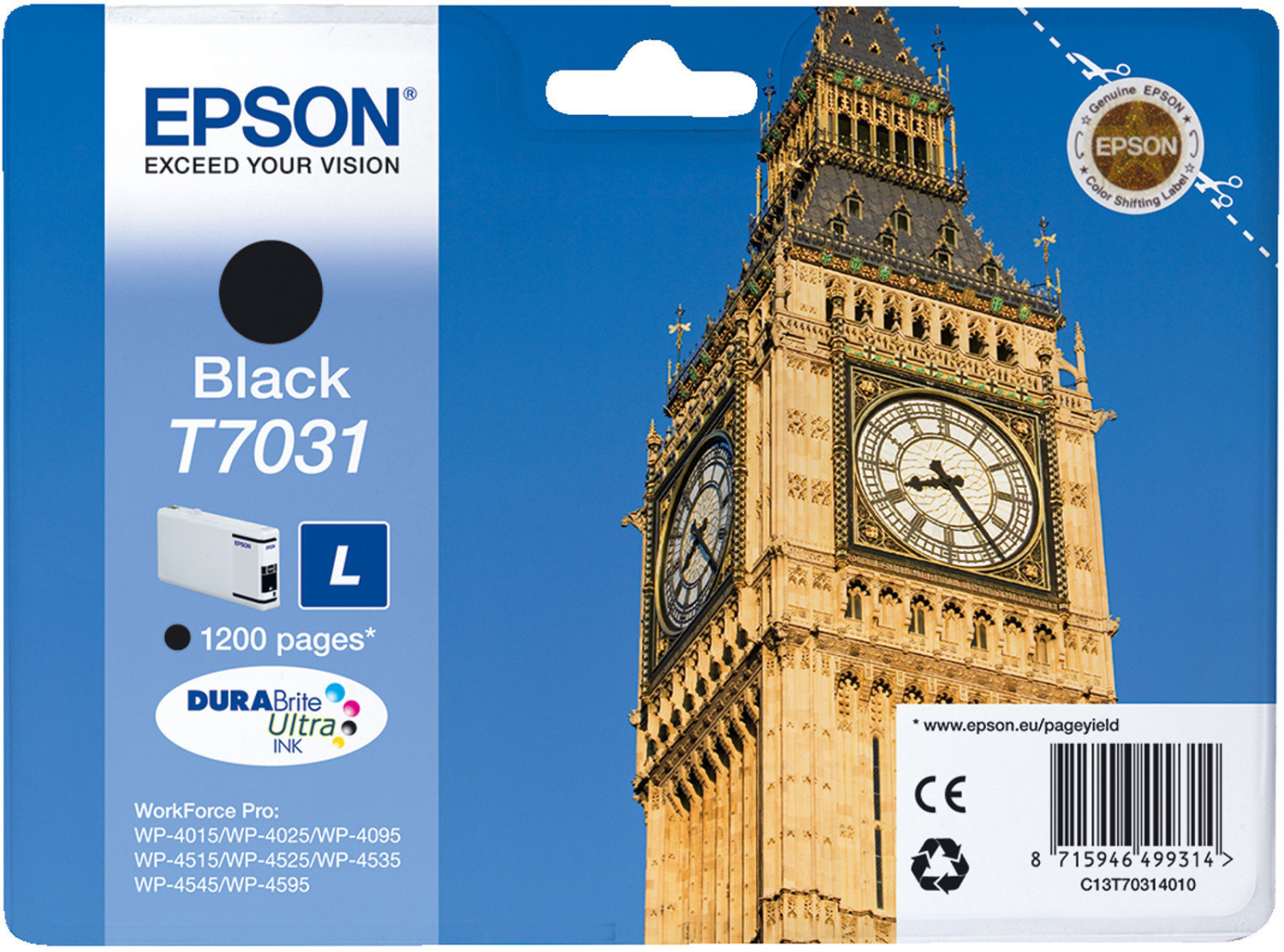 Epson T7031 noir (C13T70314010)