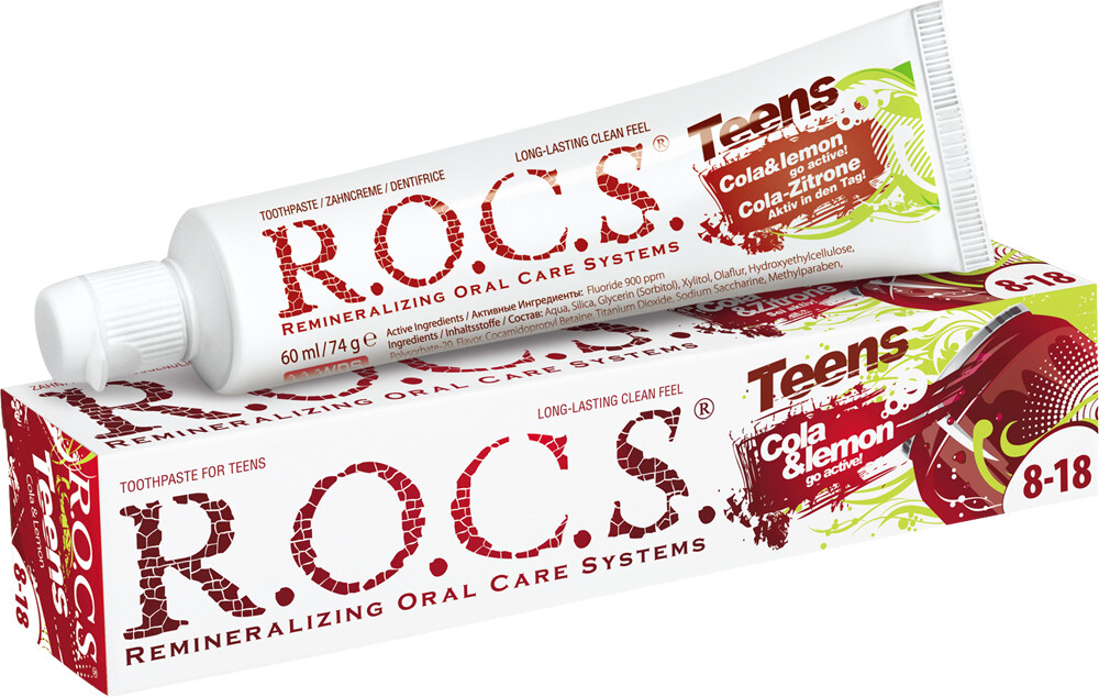 R.O.C.S. School Go active citron cola (74 g)