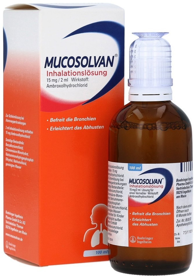 Mucosolvan Inhalationslösung 15 mg (100 ml) ab 5,58 € | Preisvergleich