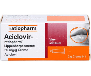 Aciclovir creme 2g prix