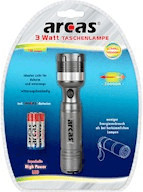 Arcas Lampe de poche 3 Watt