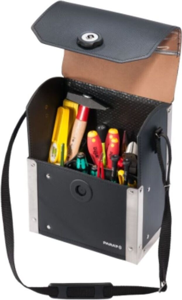 Friseur-Werkzeugtasche TOP Aus Kunstleder – Braun, Ca. 20x13x4 Cm, Mit Verstellbarem Gurt Für Kämme & Bürsten