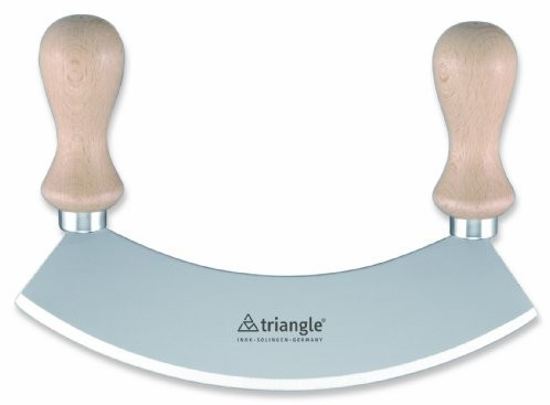 Triangle Chopping Knife 14 cm Double-Edged Wooden Handle