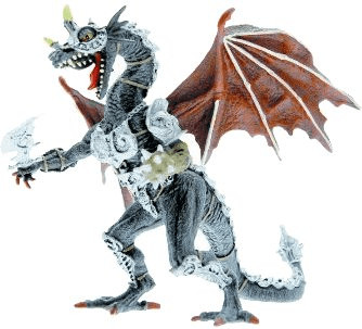 Plastoy Dragon noir en armure (60243)
