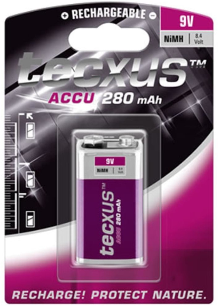 Tecxus Batterie NiMH 9V 280mAh