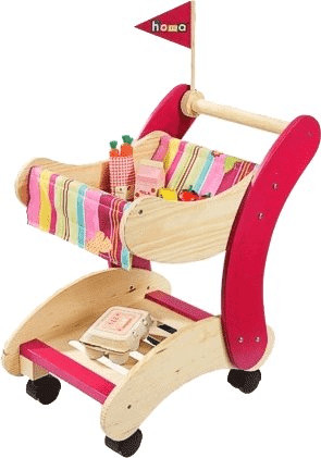 Howa Wooden Shopping Trolley
