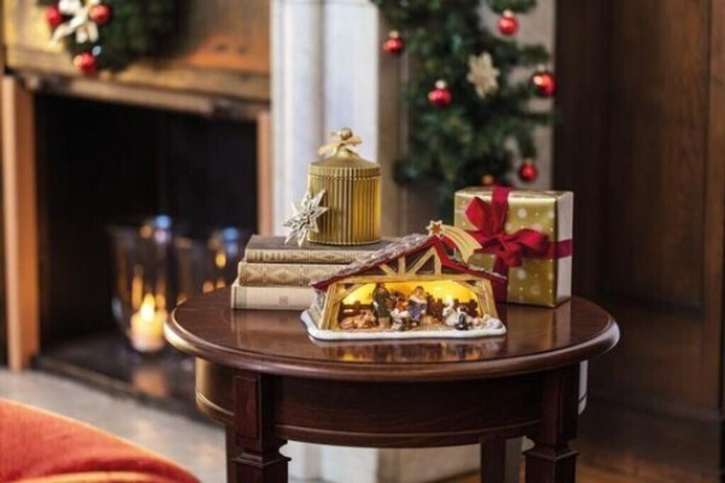 Villeroy & Boch – Christmas Toy's Memory Santa On The Roof, Decorative Father Christmas Figurine Made From Hard-paste Porcelain, Multicoloured