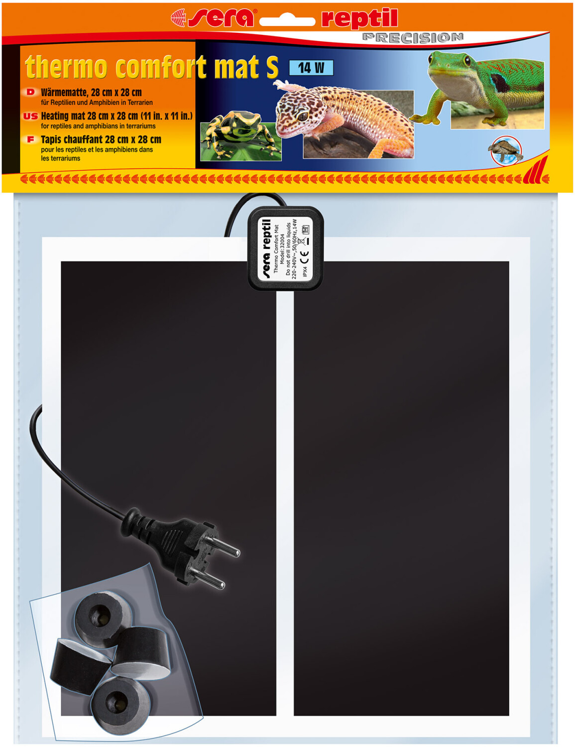 sera reptil thermo comfort mat S 28 x 28 cm 14 W (32004)