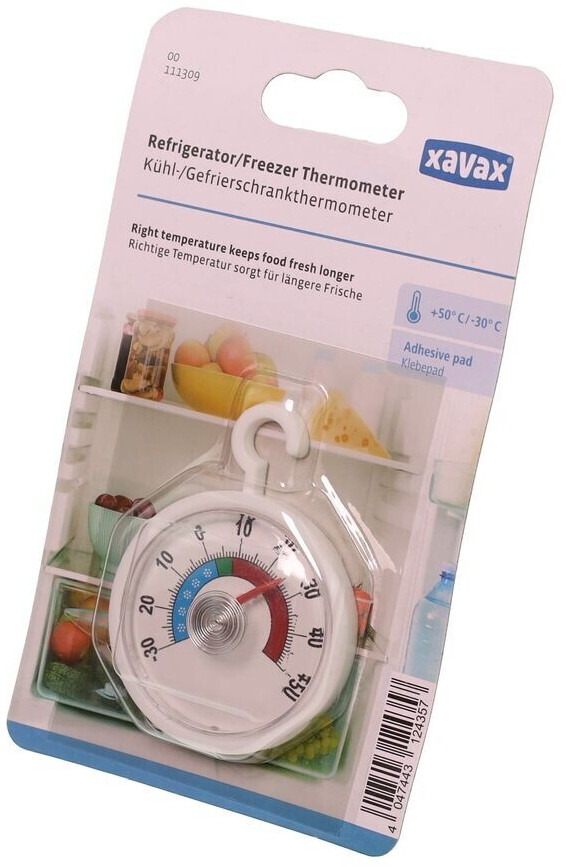 Xavax Thermomètre numérique pour réfrigérateur et congélateur, Blanc  Thermomètre et hygromètre – acheter chez