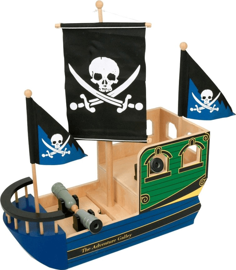 Small Foot Design Bateau de pirates têtes de mort (1163)
