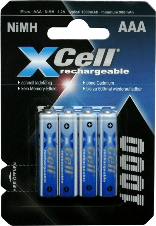 XCell AAA NiMH 1,2 V 1000 mAh