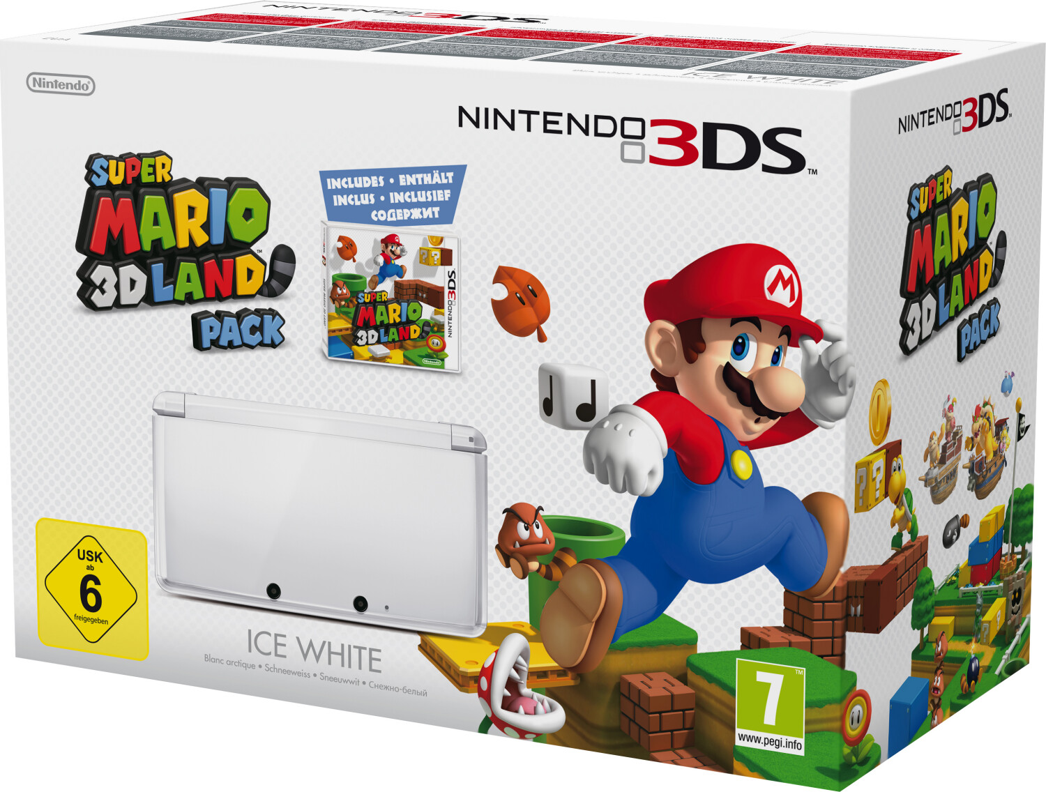 Nintendo 3DS blanc arctique + Super Mario 3D Land