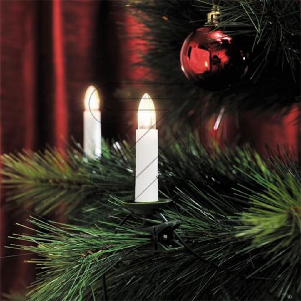 Konstsmide 16 Warm White LEDs Tree Top Candle Fairy Lights (2010-010)