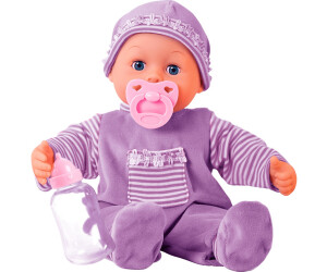 Bayer Design 93825AA, Poupon Bébé Premiers Mots, poupée parlante,  interactive, avec sons de bébé, rose, 38 cm