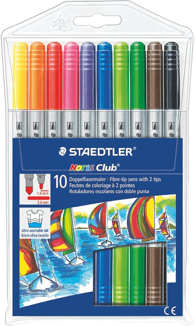 Staedtler Étui de 10 feutres de coloriage Noris Club