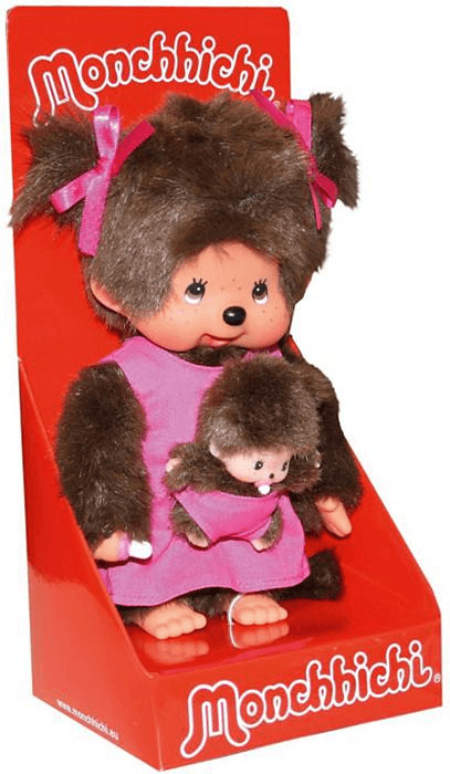 Bandai Kiki maman avec bébé en rose 20 cm