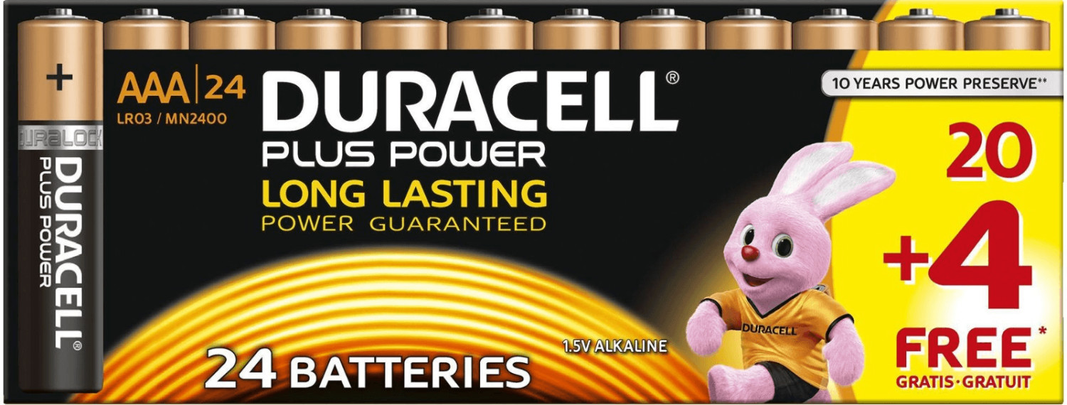 Duracell Plus LR03 / AAA alkaliska batterier 40 st