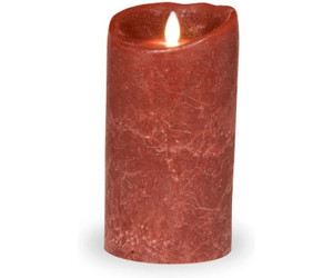 SOMPEX Flame Kerze LED Wachskerze rot fernbedienbar Timer 8 x 18 Adventskranz 