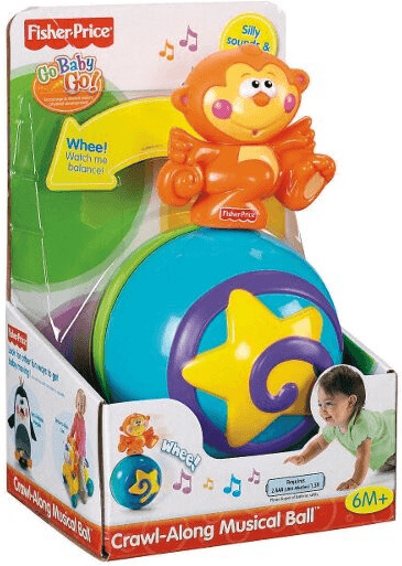 Fisher-Price Go Baby Go - Crawl-Along Musical Ball
