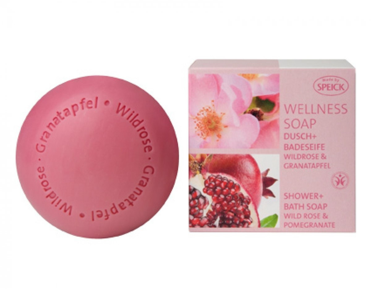 Speick Wellness Dusch und Badeseife Wildrose Granatapfel (200 g)