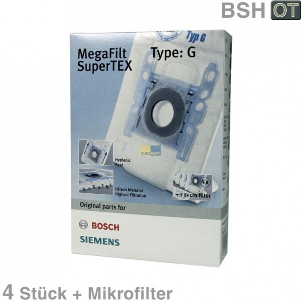 Bosch MegaFilt SuperTEX Typ G BBZ41FG ab 6 90 Preisvergleich bei idealo