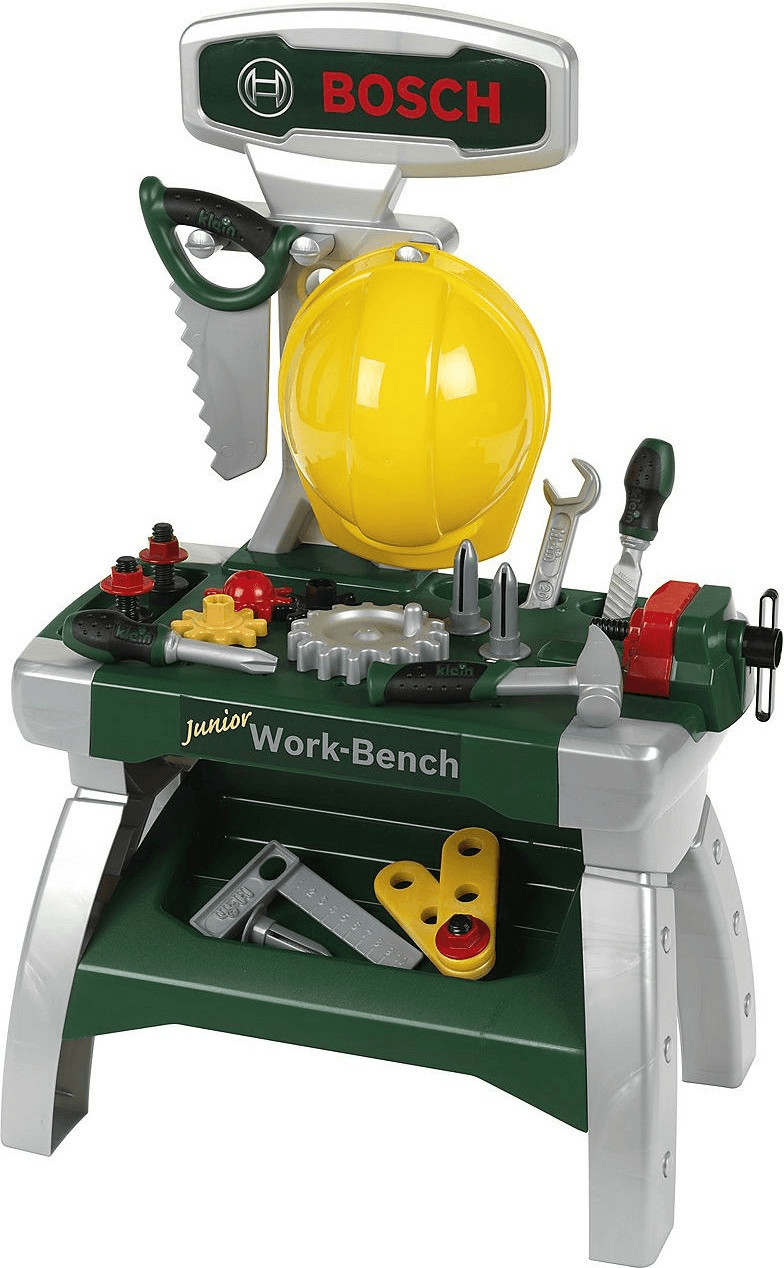 Klein 8320 établi bosch work shop avec outils pour enfant