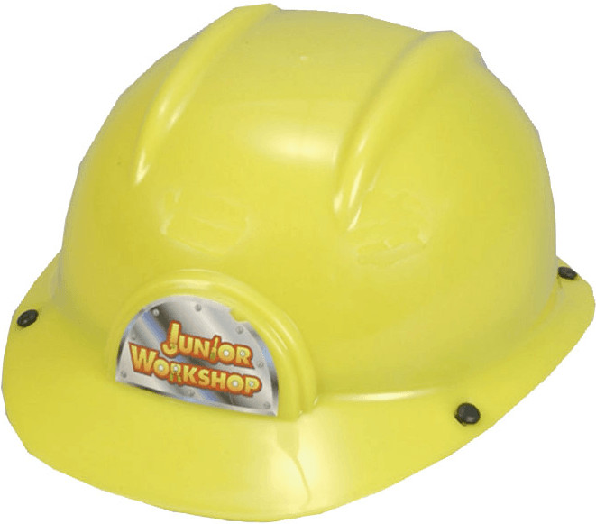 Bruder Baustellen-Spielhelm Helm für Kinder Bauhelm aus Kunststoff gelb