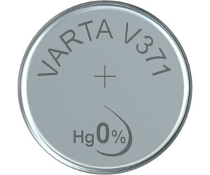 Pile de montre VARTA - Pile de montre VARTA VARTA type : V371 Tension :  1,55 Système : argent Capacité : 44 mAh Code IEC : SR69